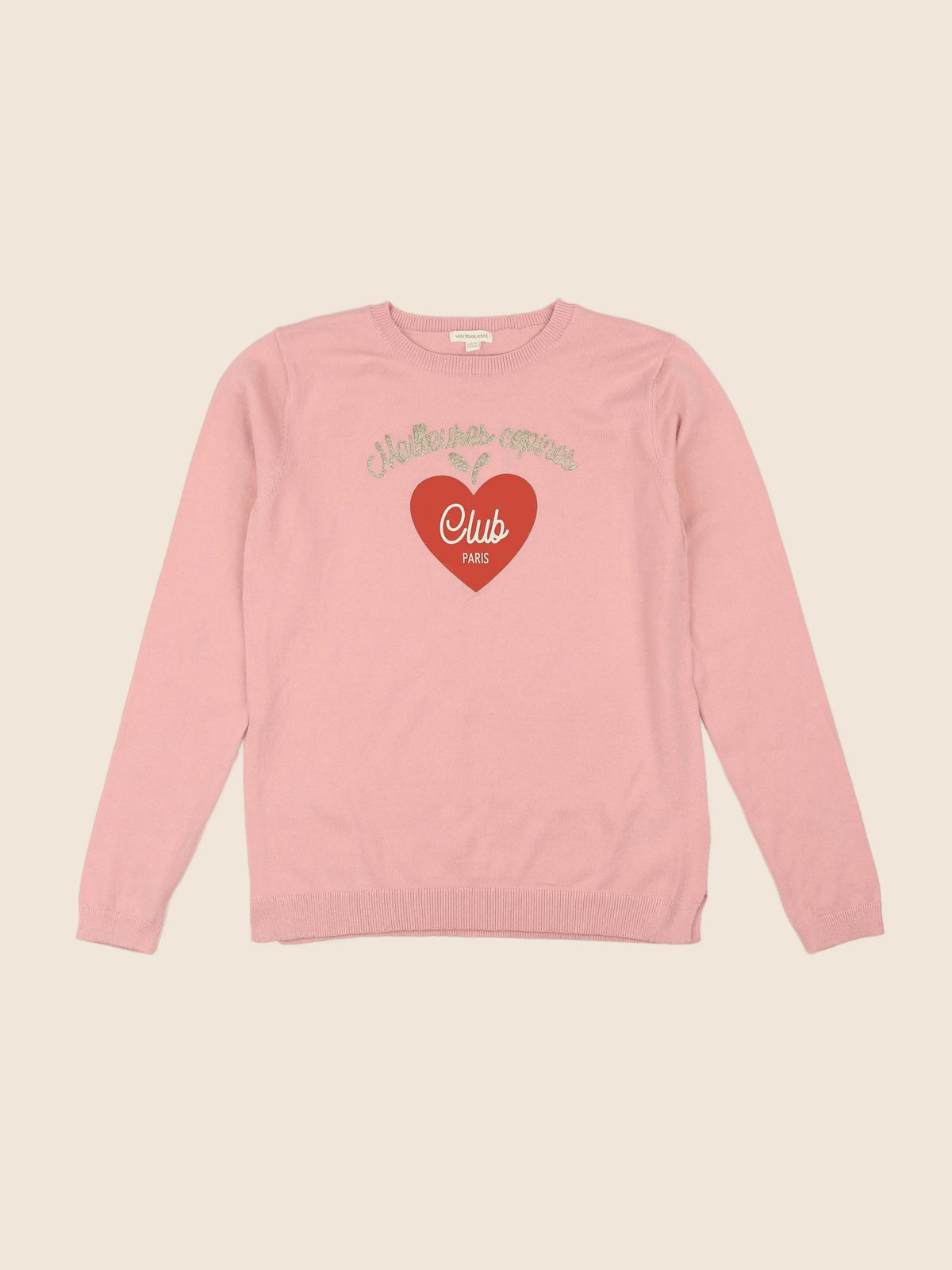 Vertbaudet - pull rose - 12 ans