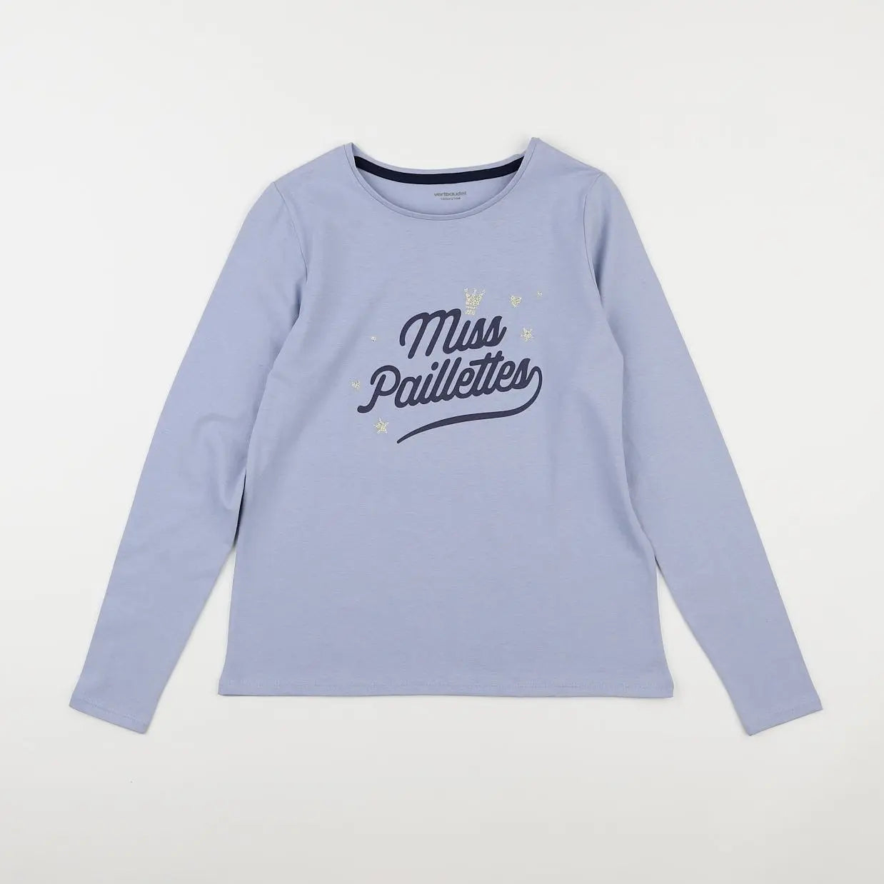 Vertbaudet - tee-shirt bleu - 10 ans