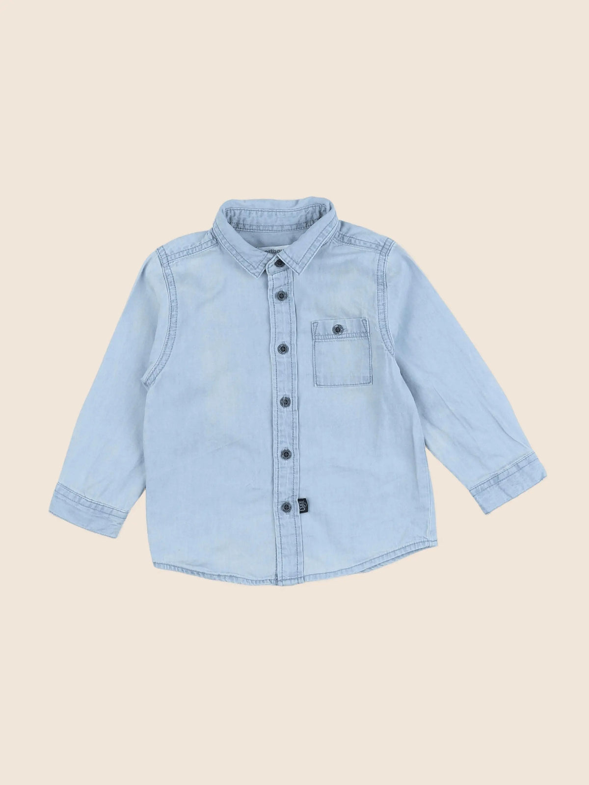 Vertbaudet - chemise bleu - 18 mois