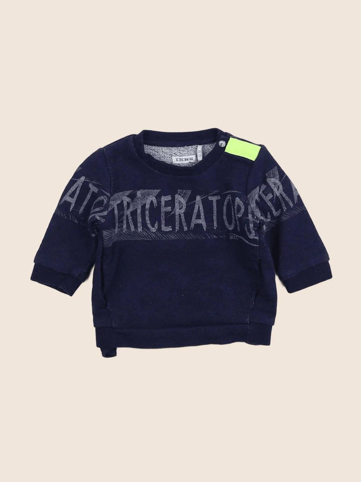 IKKS - sweat bleu - 3 mois