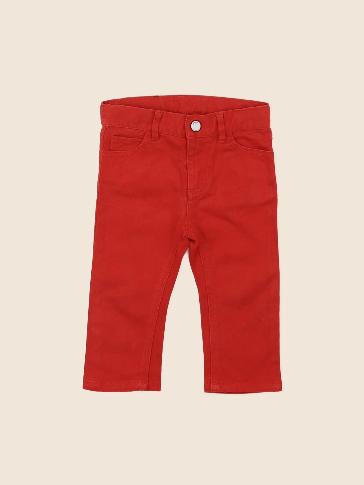 Jacadi - pantalon rouge - 12 mois