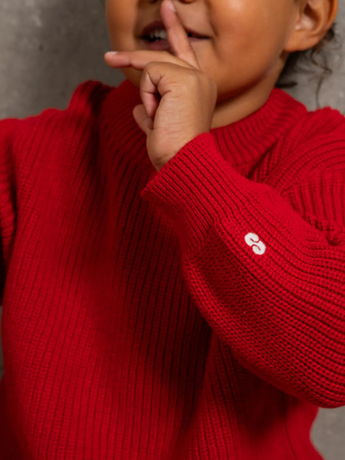 Le pull 100% coton Rouge coquelicot