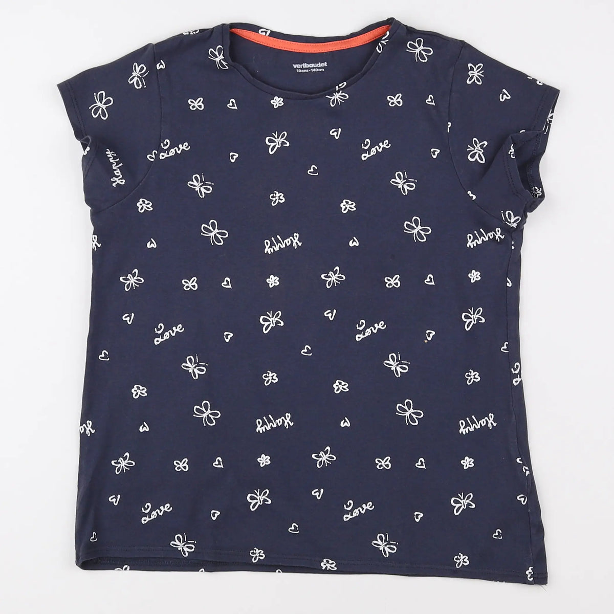 Vertbaudet - tee-shirt bleu - 10 ans