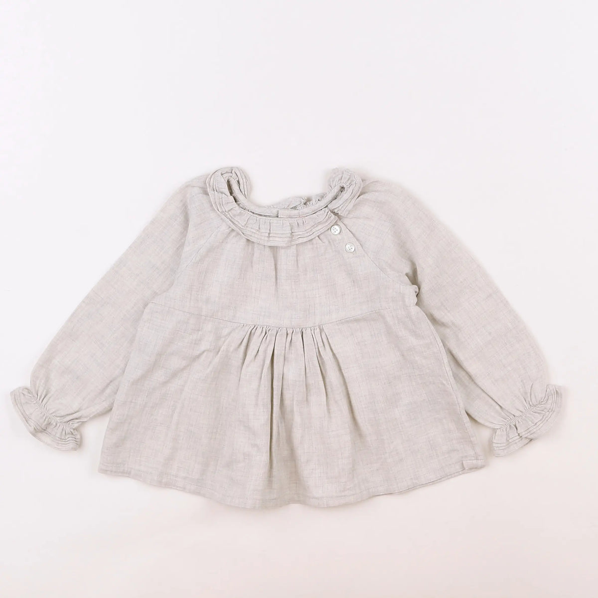 Bonpoint - blouse gris - 18 mois