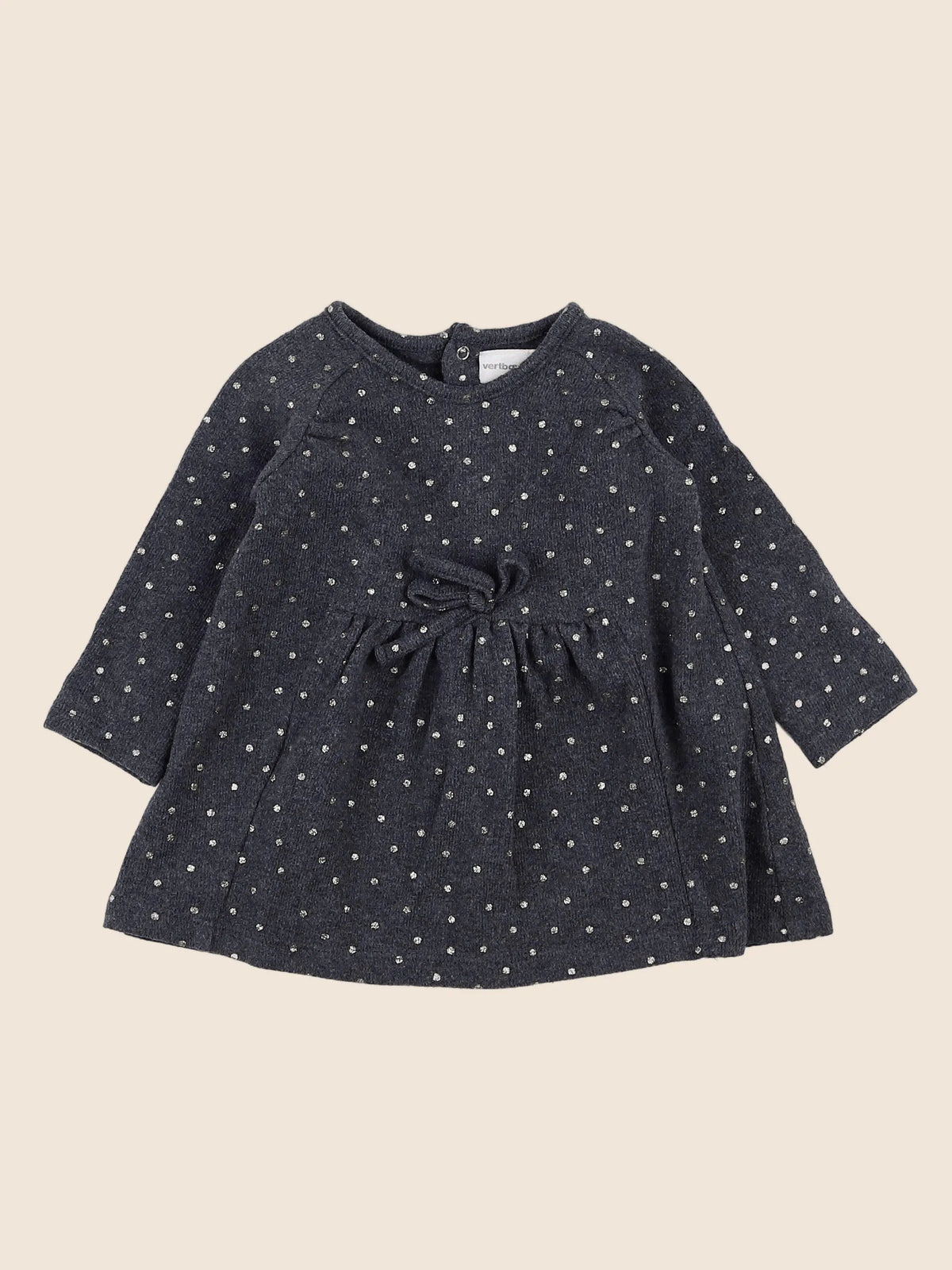 Vertbaudet - robe gris - 9 mois