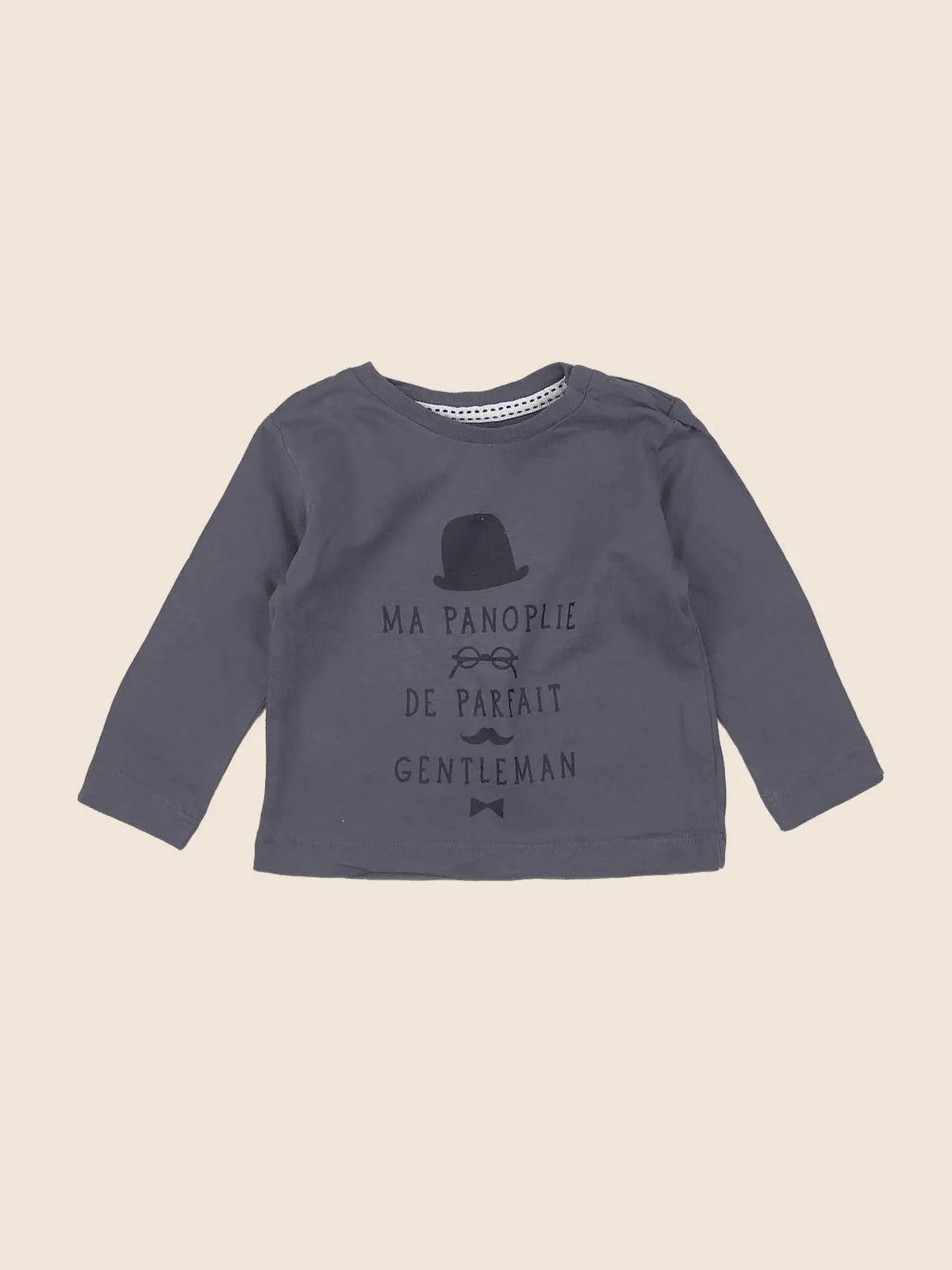 Boutchou - tee-shirt gris - 6 mois