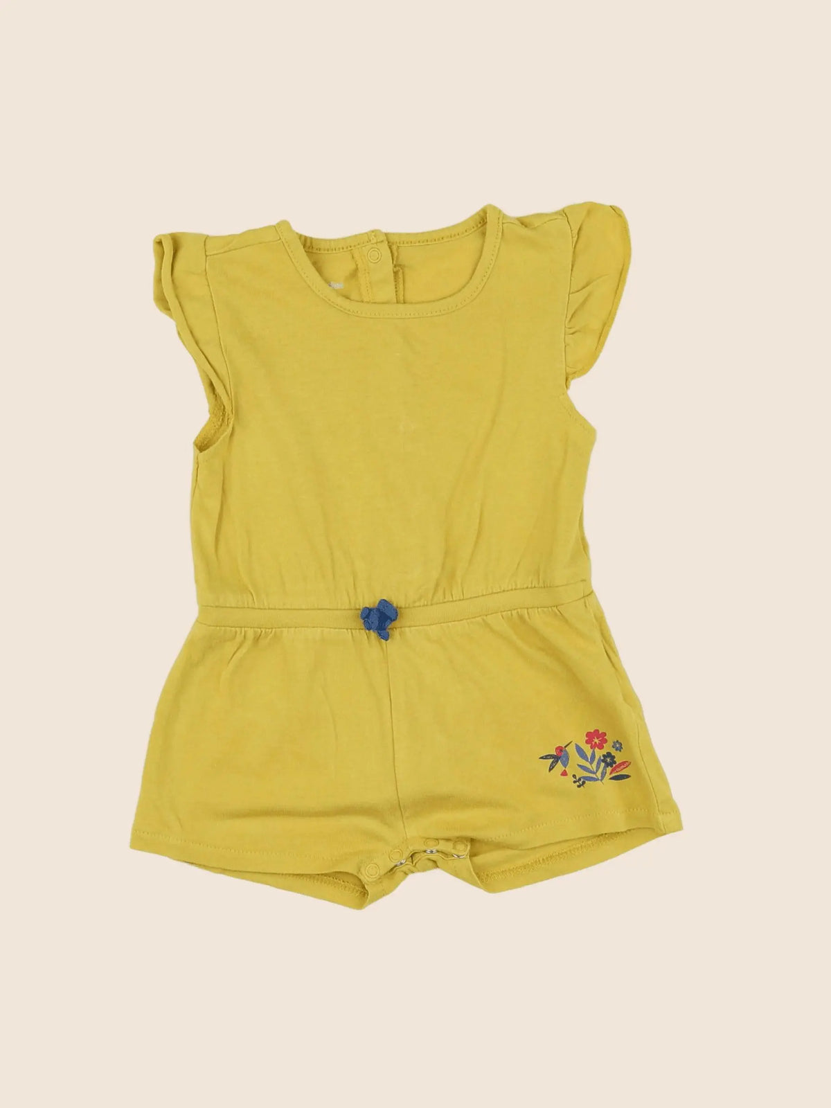 Vertbaudet - combinaison jaune - 6 mois