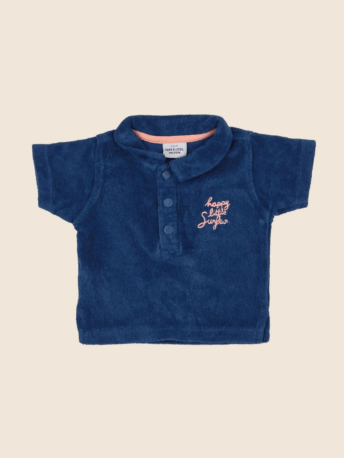 Tape à l'oeil - polo bleu - 3 mois