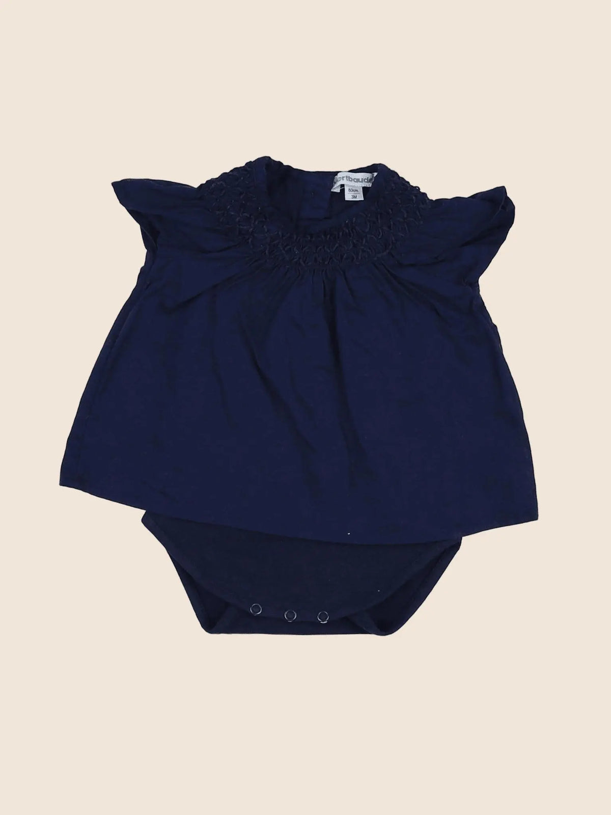 Vertbaudet - body vetement bleu - 3 mois