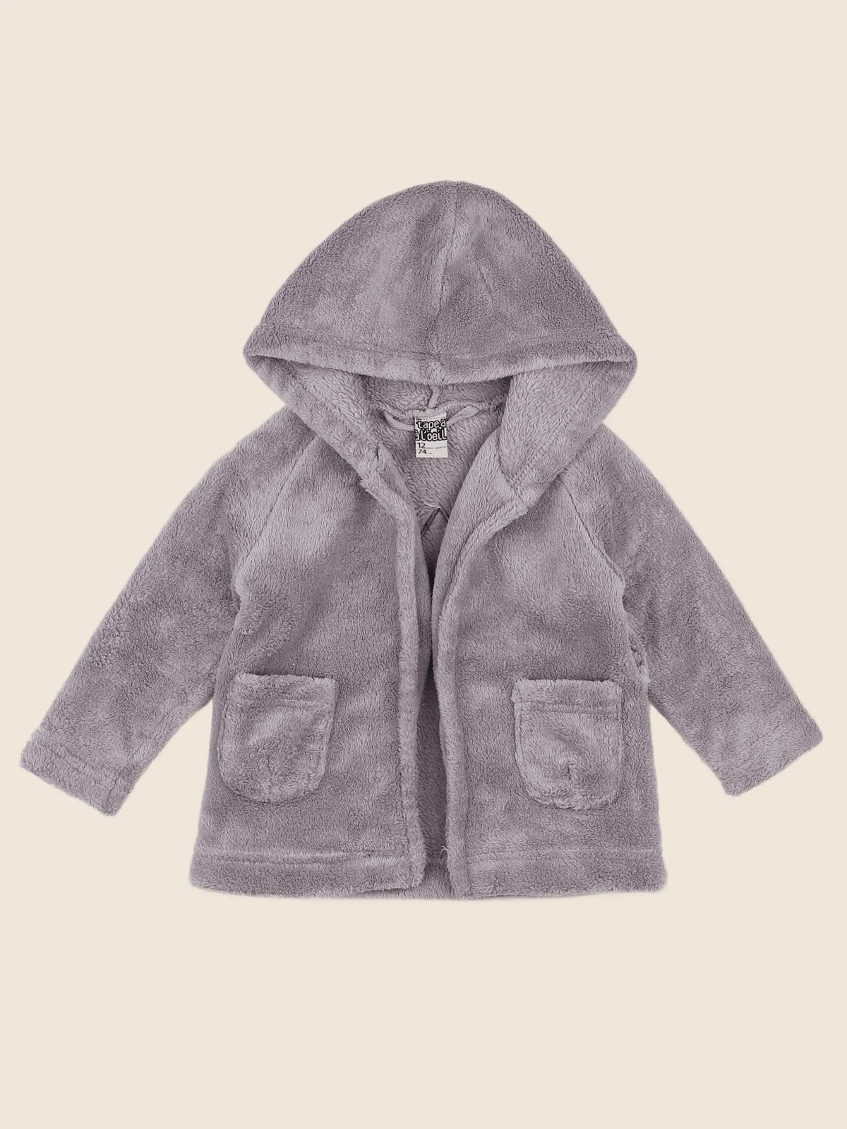 Tape à l'oeil - robe de chambre taupe - 12 mois