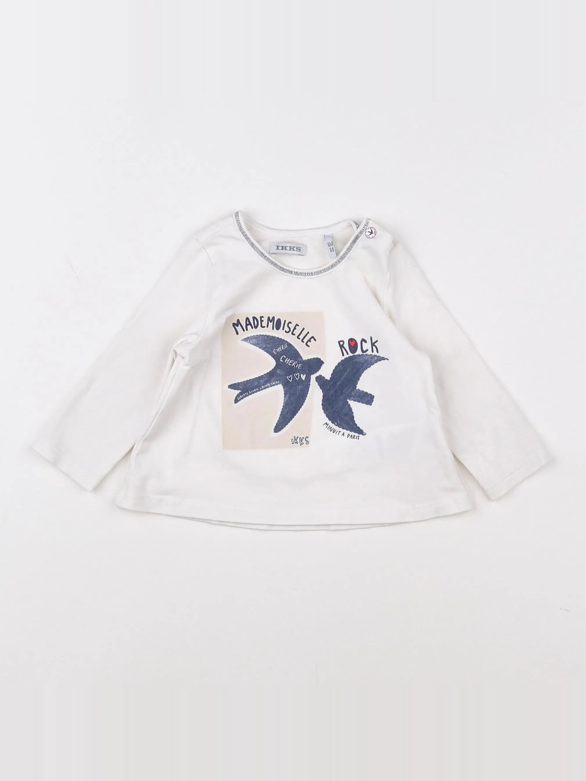 IKKS - tee-shirt blanc - 6 mois