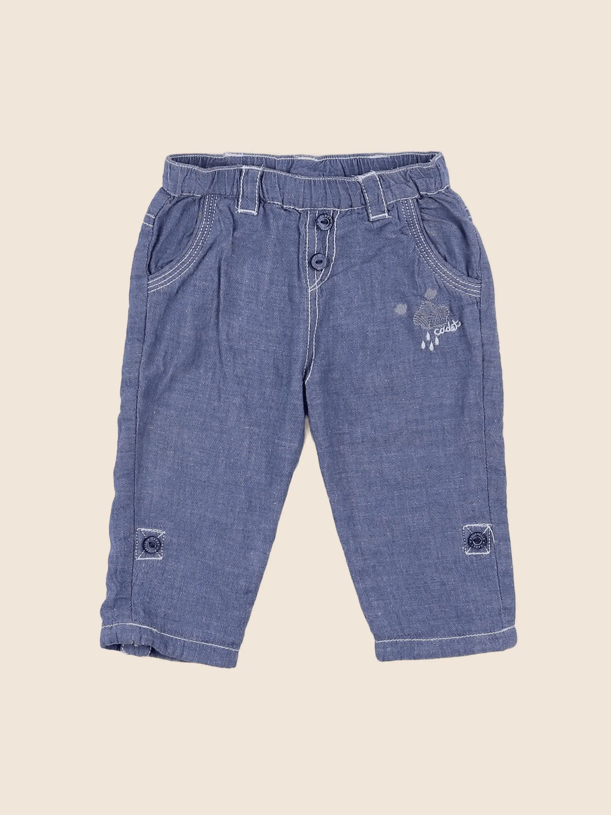Cadet Rousselle - pantalon bleu - 3 mois