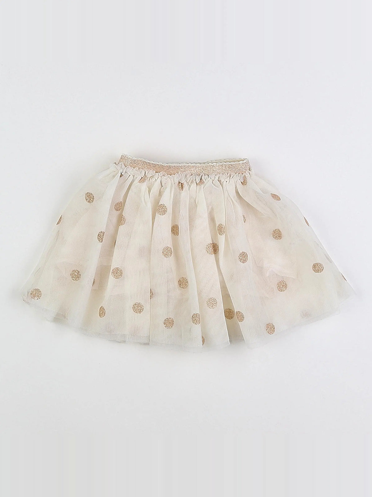 Tape à l'oeil - jupe beige, or - 9 mois