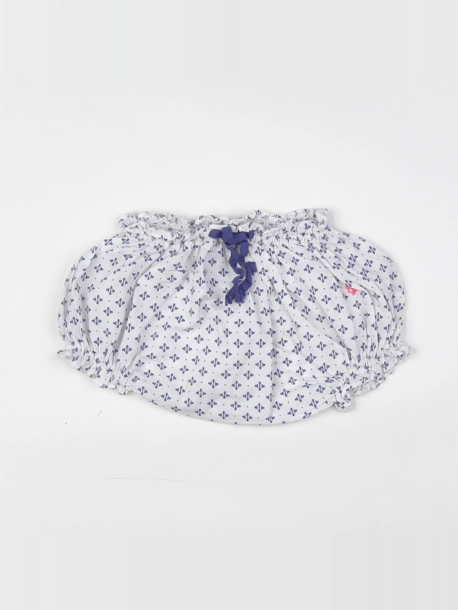Cyrillus - bloomer blanc, bleu - 6 mois