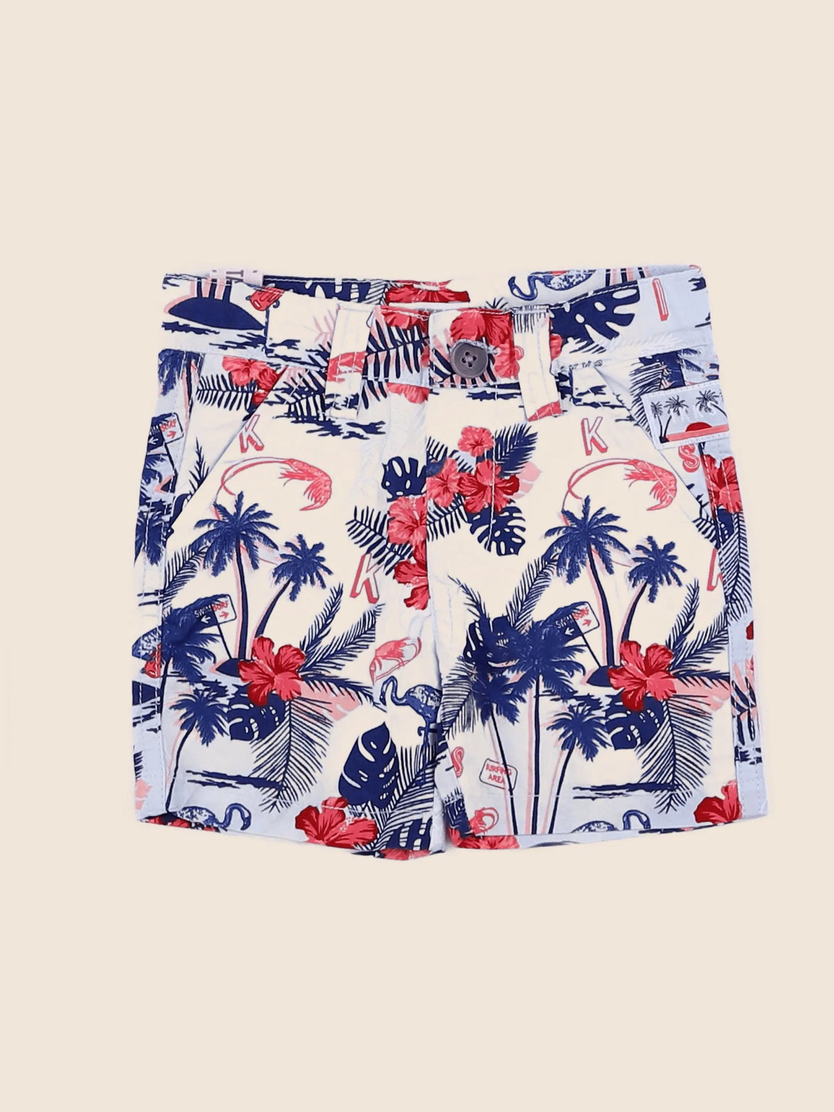 IKKS - short bleu - 3 mois