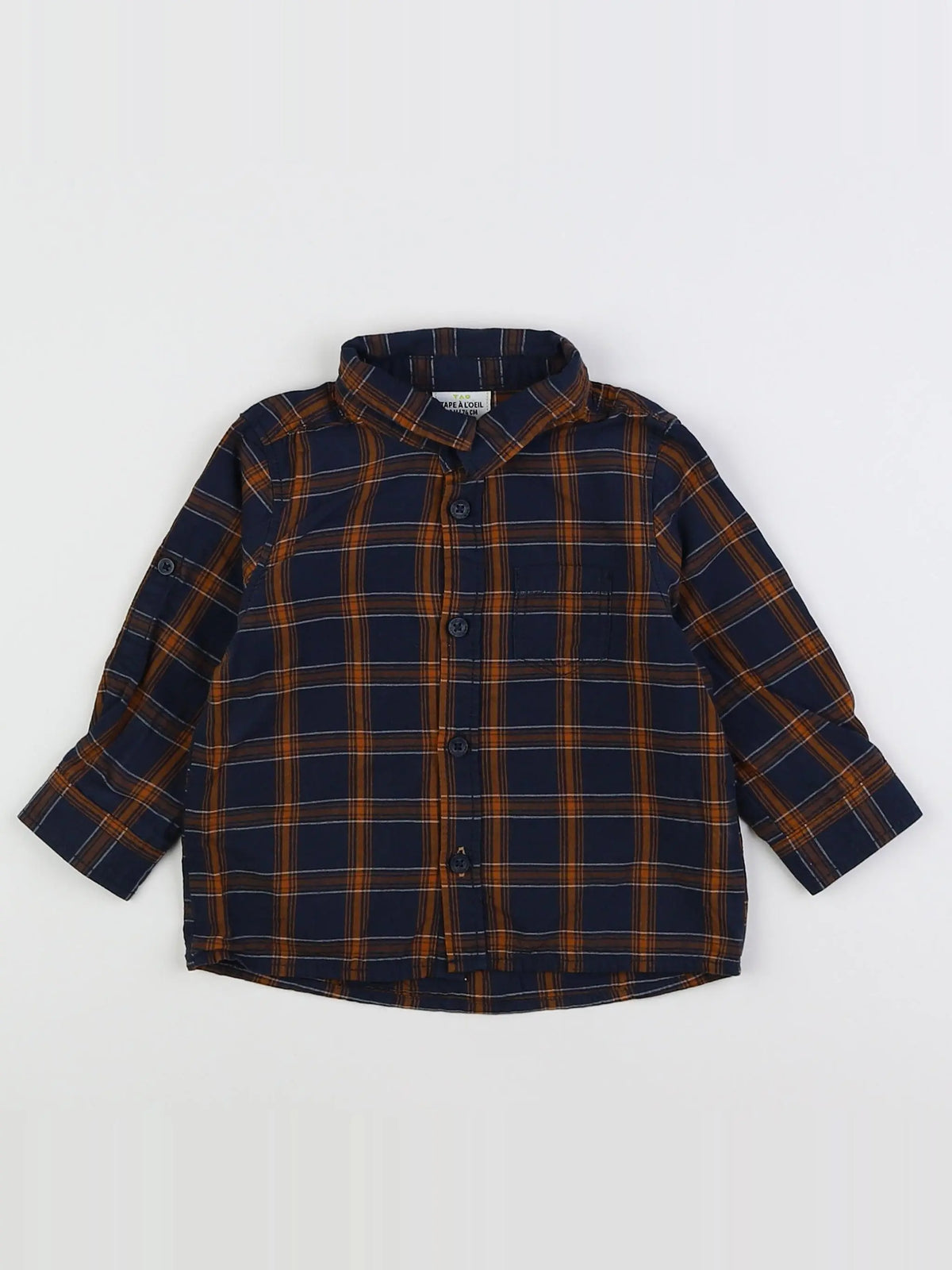 Tape à l'oeil - chemise bleu - 12 mois