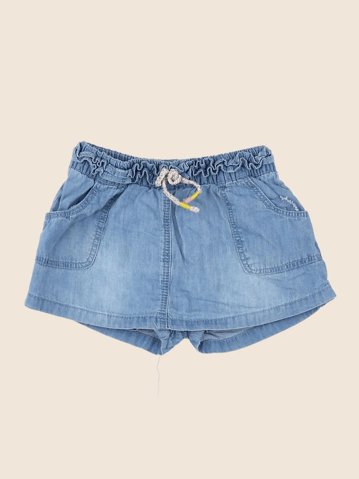 Vertbaudet - jupe short bleu - 18 mois