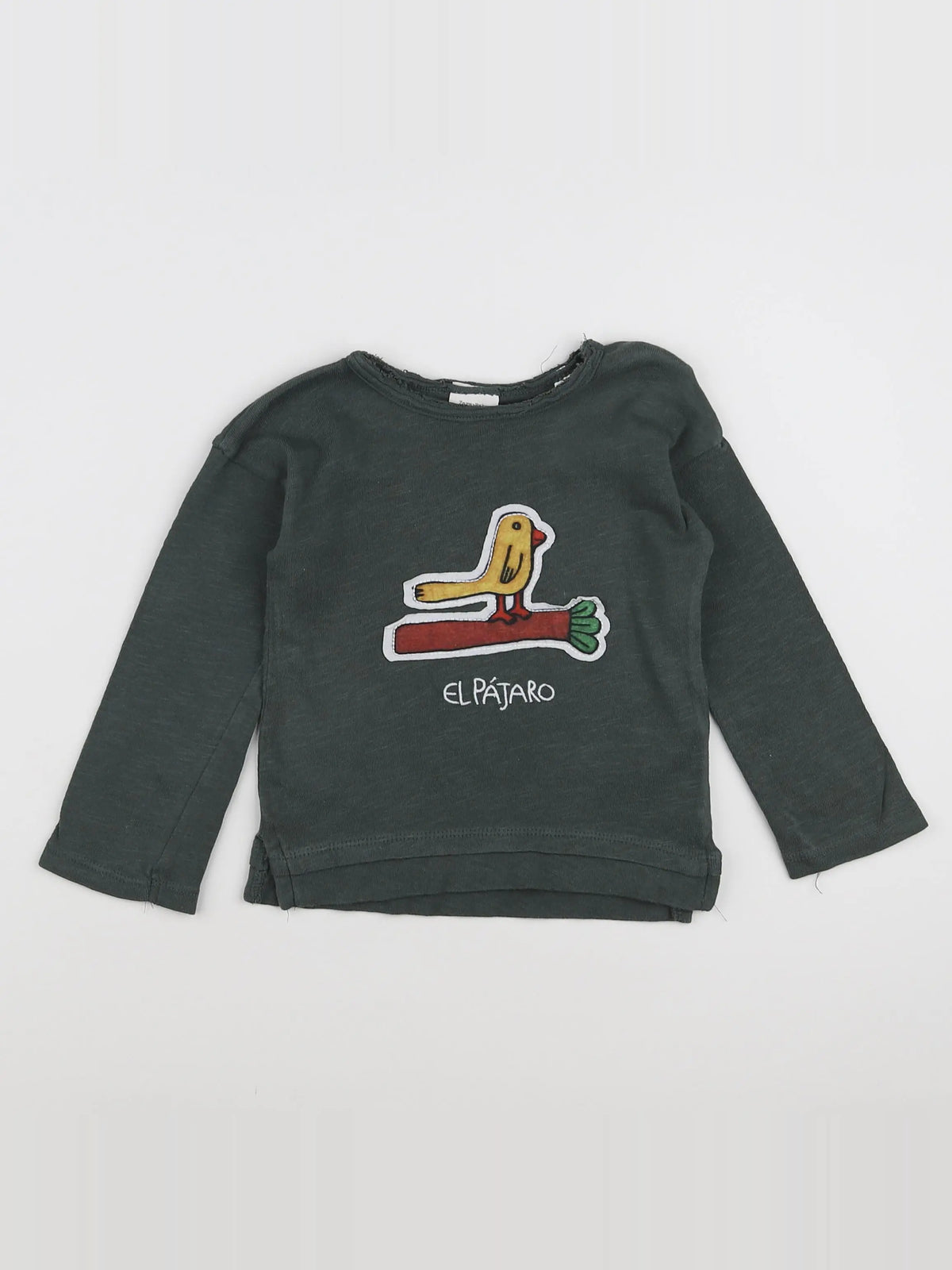 Zara - tee-shirt vert - 6/9 mois