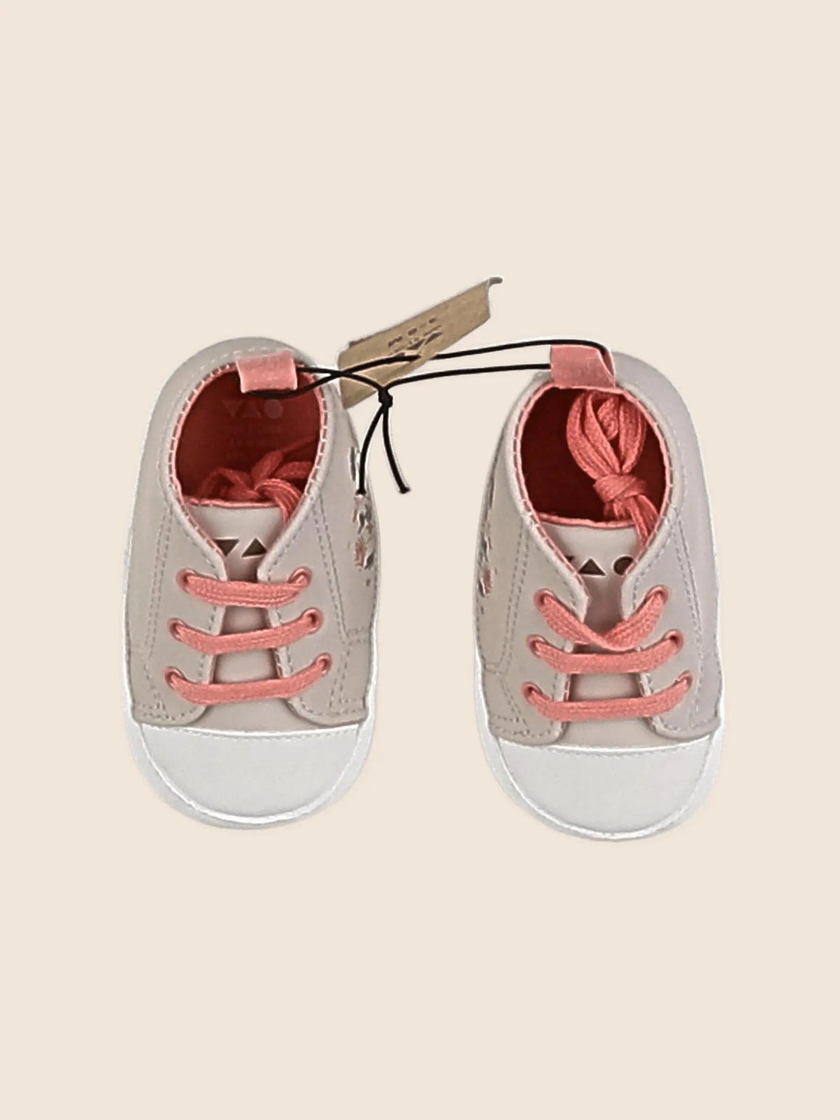 Tape à l'oeil - chaussons beige, rose - pointure 17