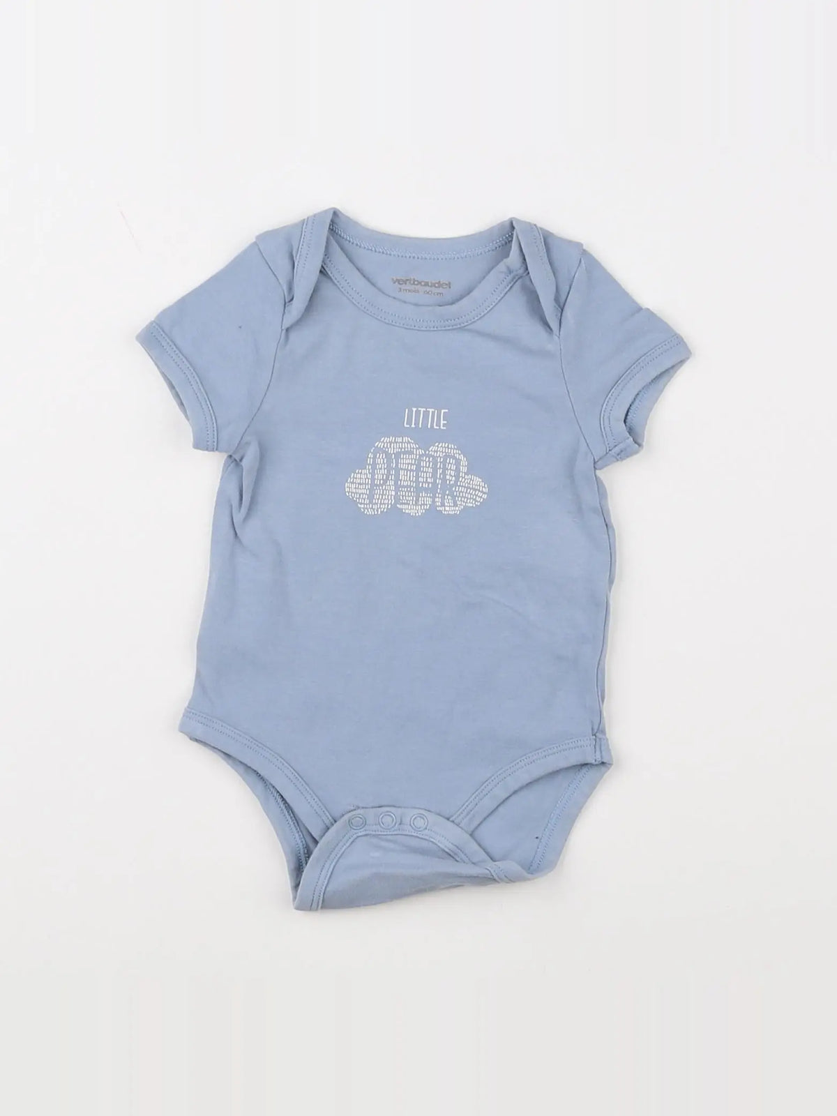 Vertbaudet - body bleu - 3 mois