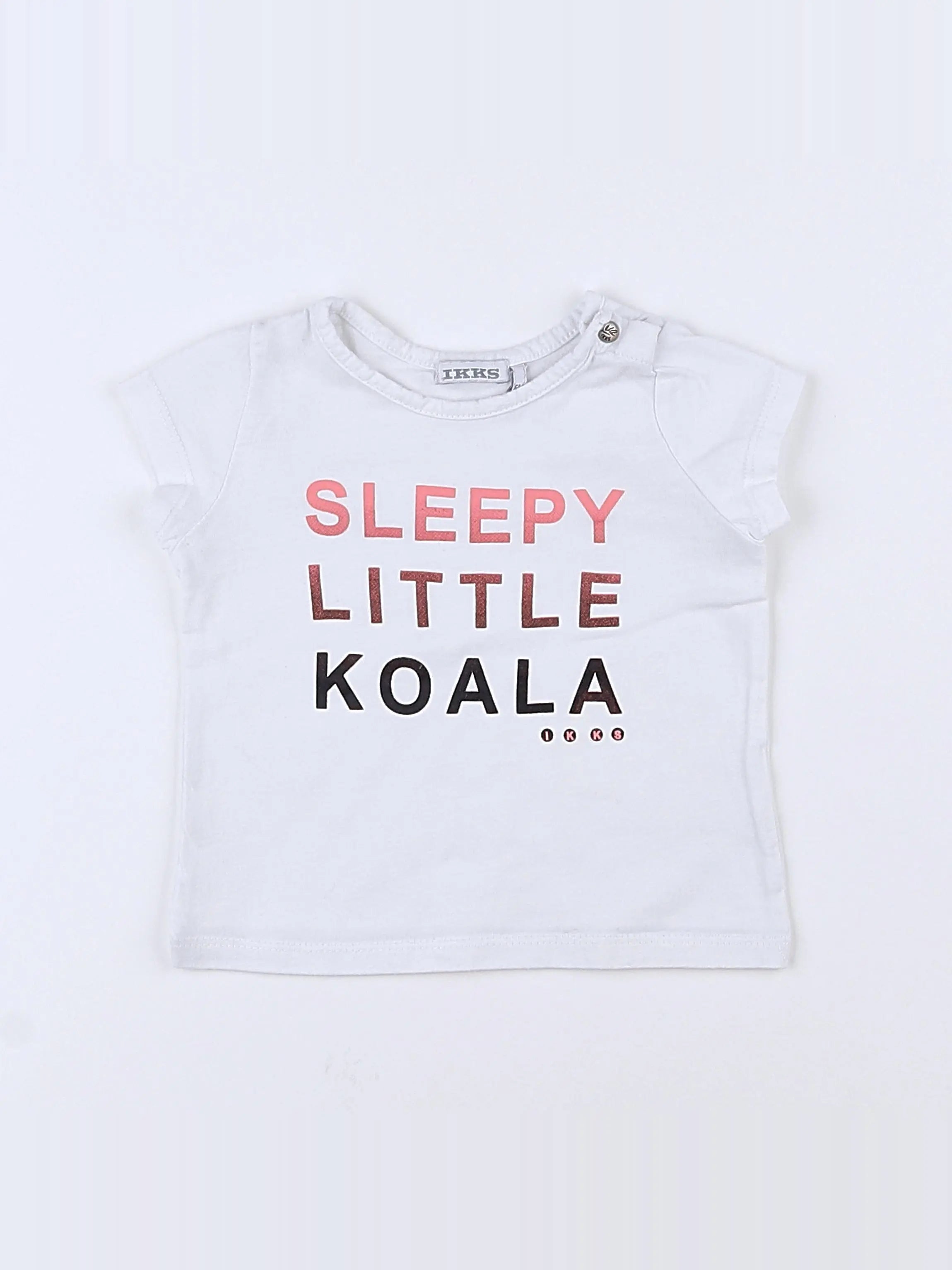 IKKS - tee-shirt blanc - 6 mois