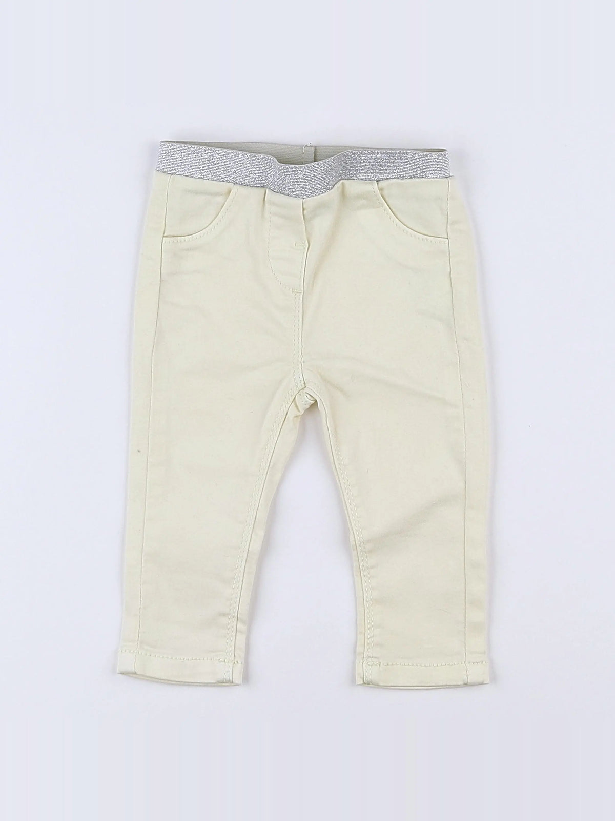 Tape à l'oeil - jegging jaune, argent - 9 mois