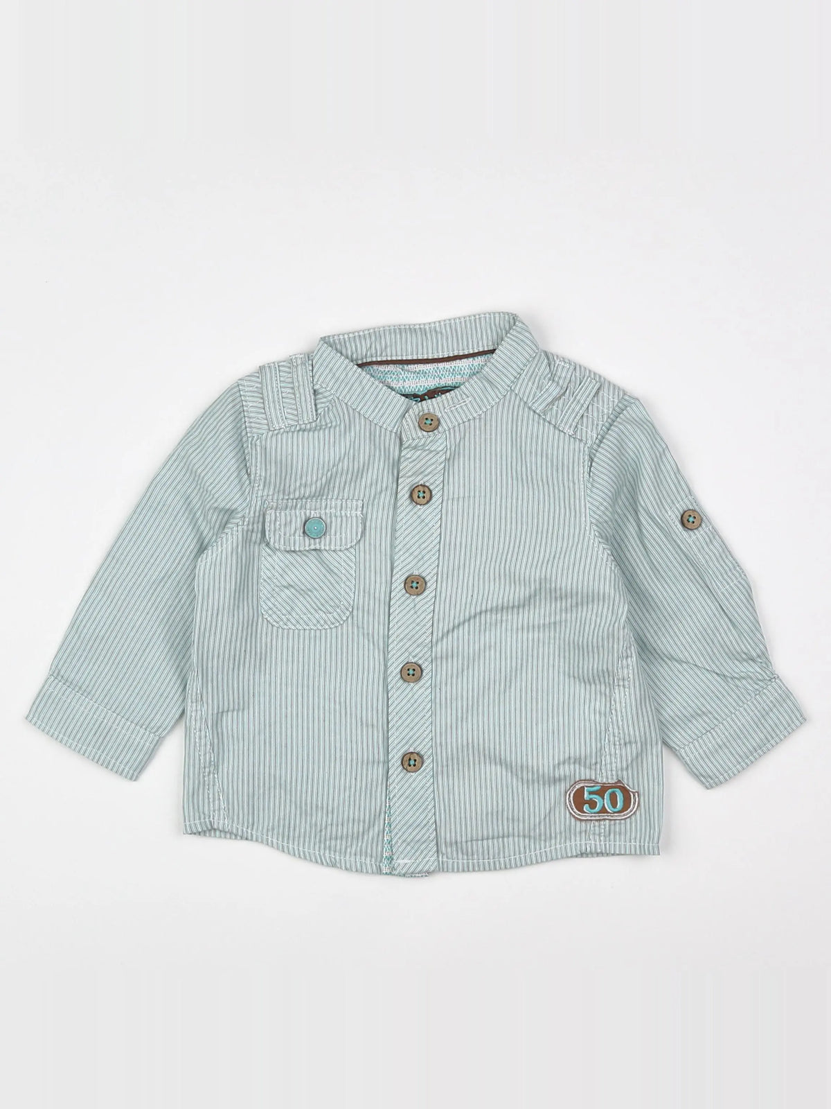 Tape à l'oeil - chemise bleu - 6 mois