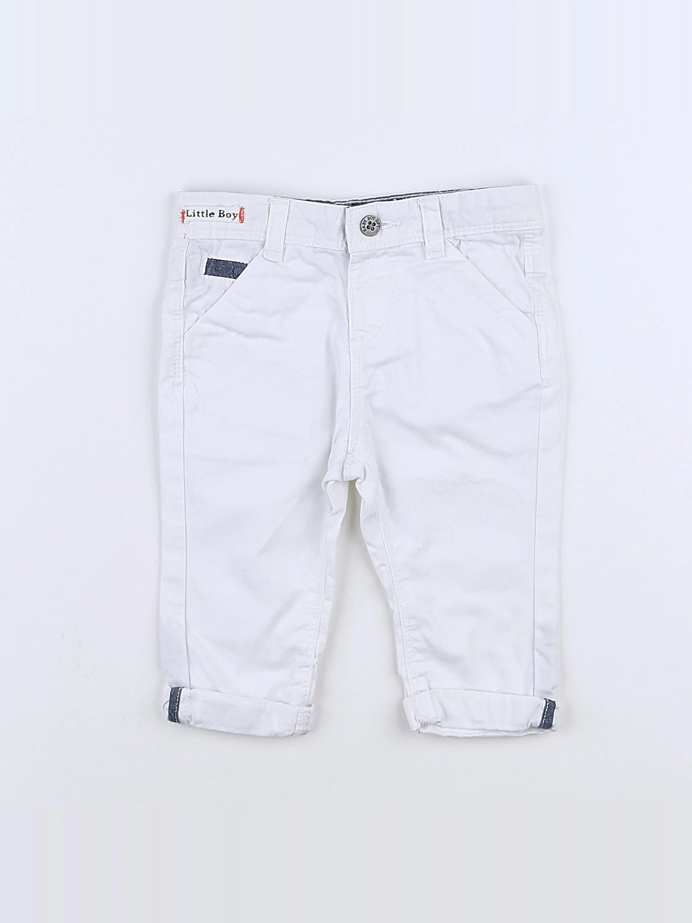 Tape à l'oeil - pantalon blanc - 6 mois