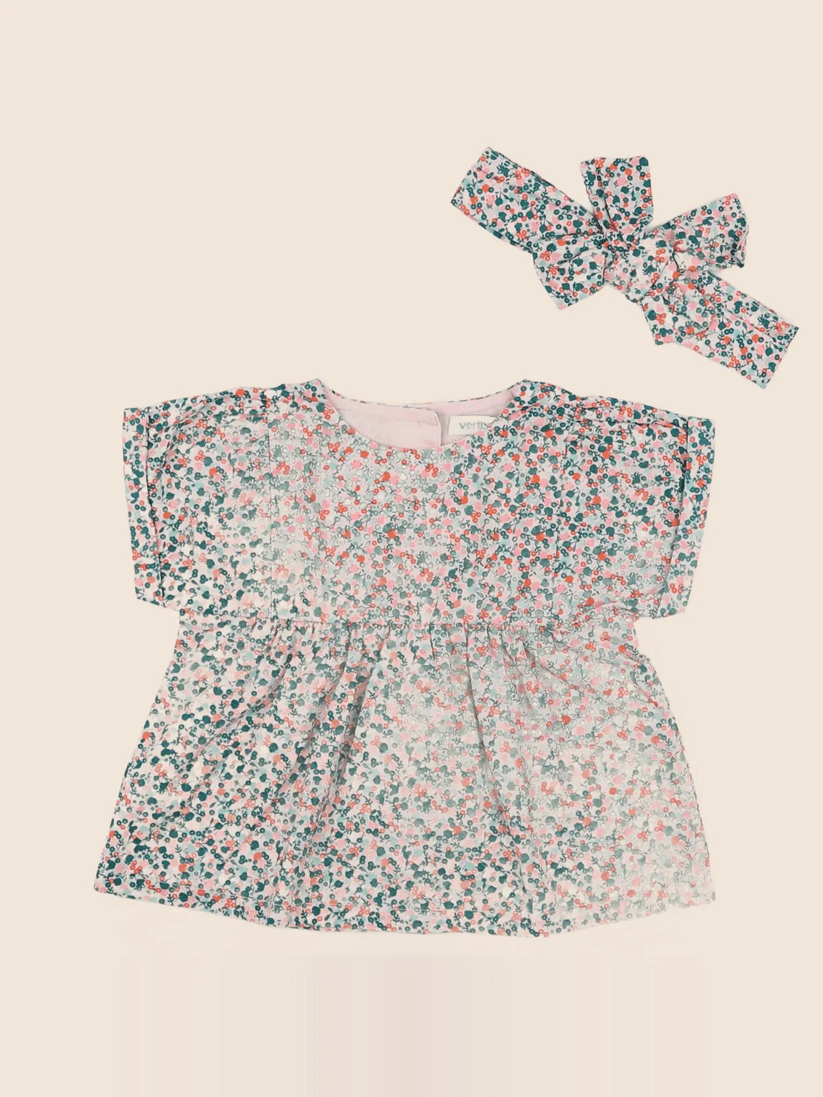 Vertbaudet - blouse multicolore - 12 mois