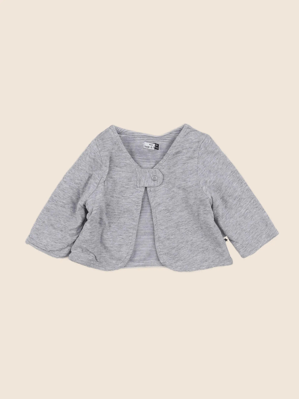 Tape à l'oeil - sweat gris - 3 mois
