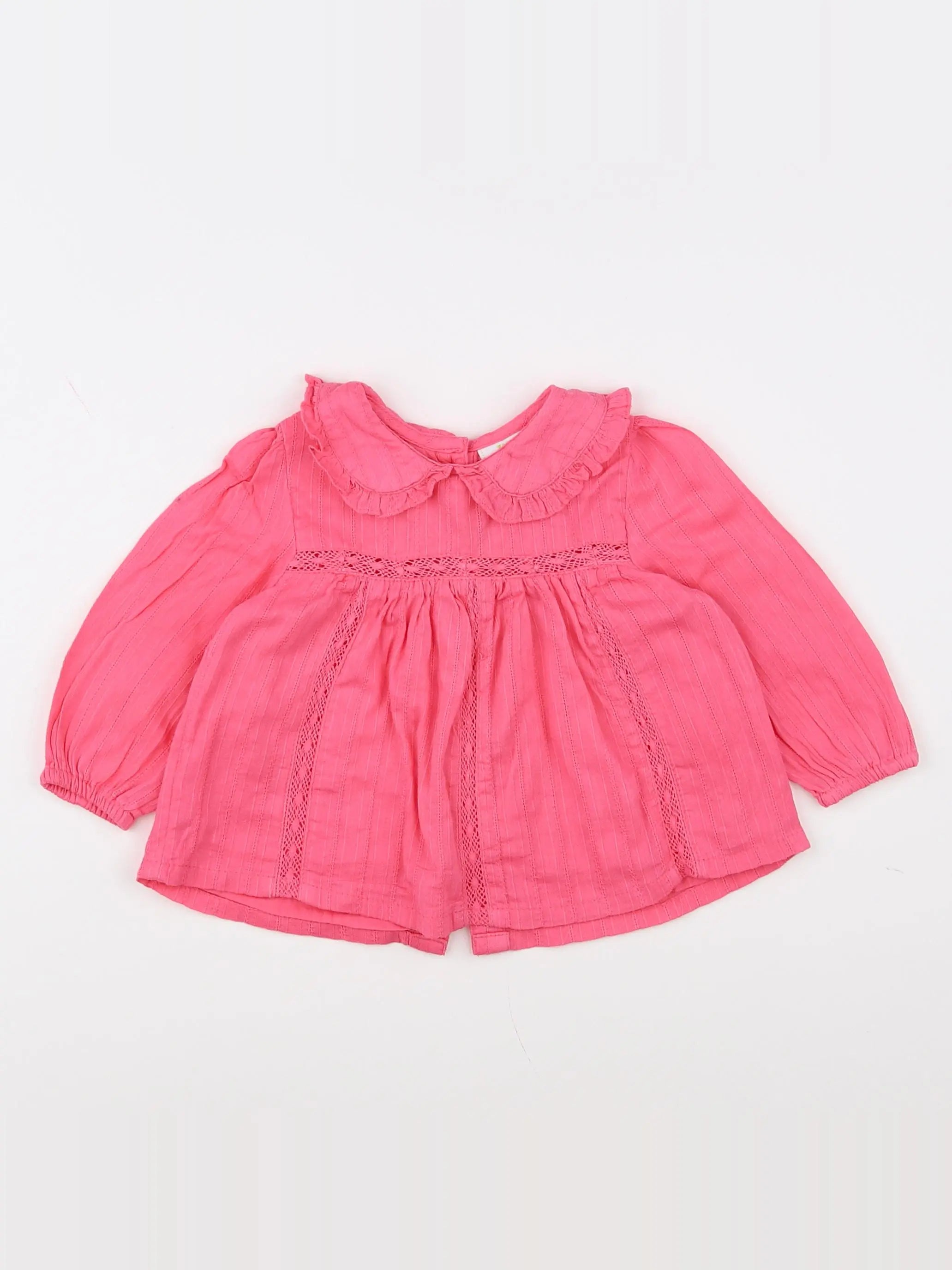 Tape à l'oeil - blouse rose - 9 mois