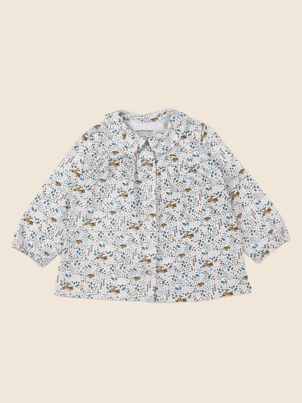 Vertbaudet - blouse multicolore - 12 mois