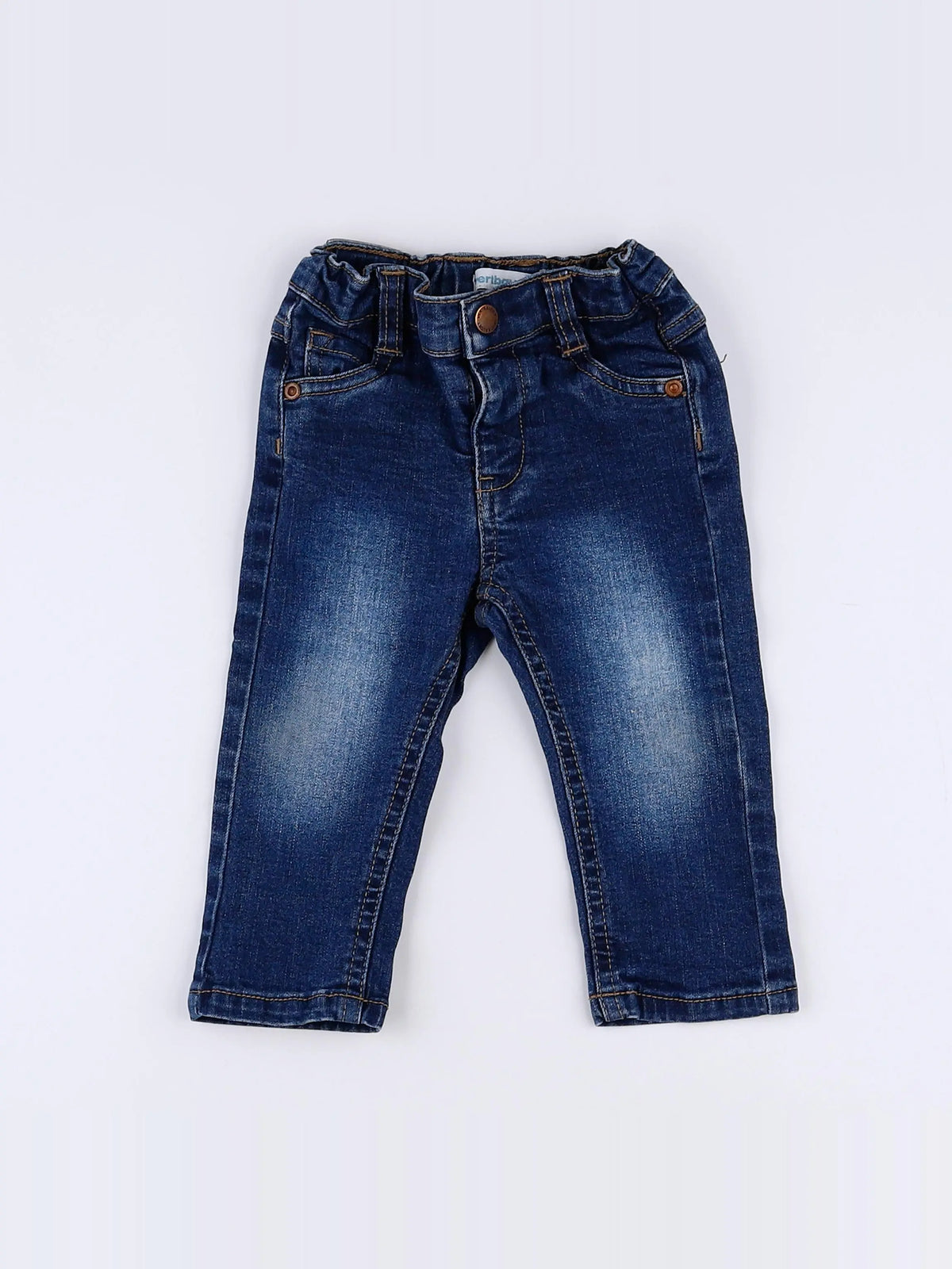 Vertbaudet - jean bleu - 9 mois