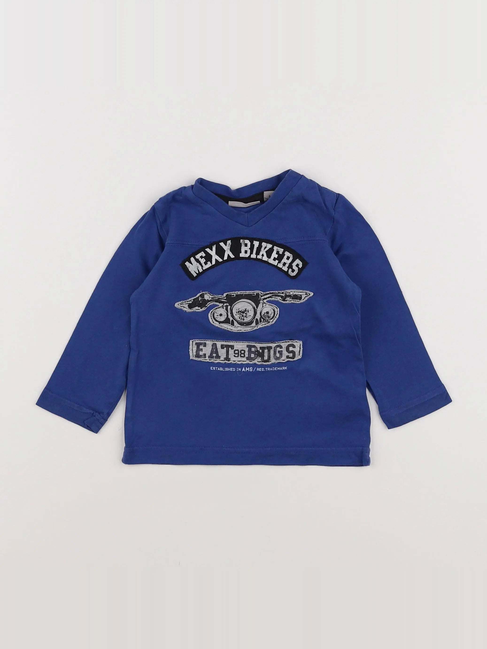 Timberland - tee-shirt bleu, gris - 6/9 mois