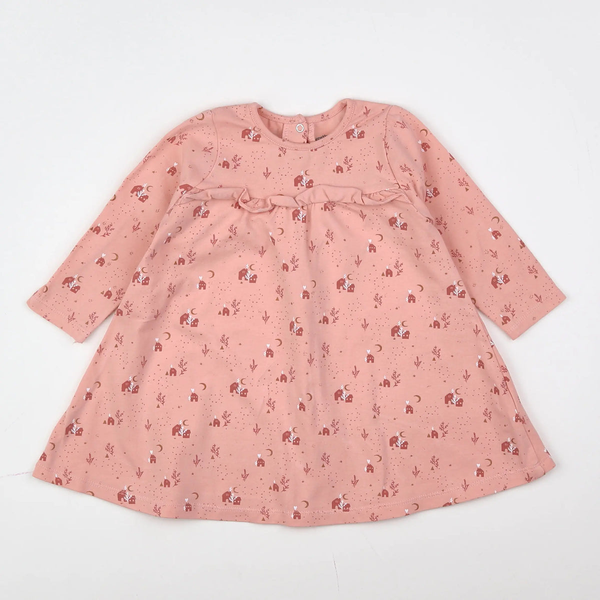 Vertbaudet - robe rose - 12 mois