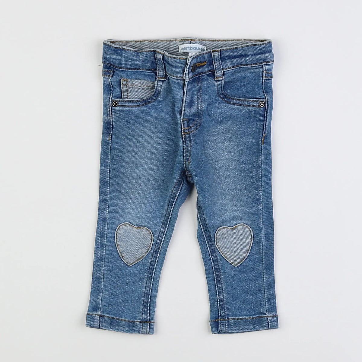 Vertbaudet - jean bleu - 9 mois