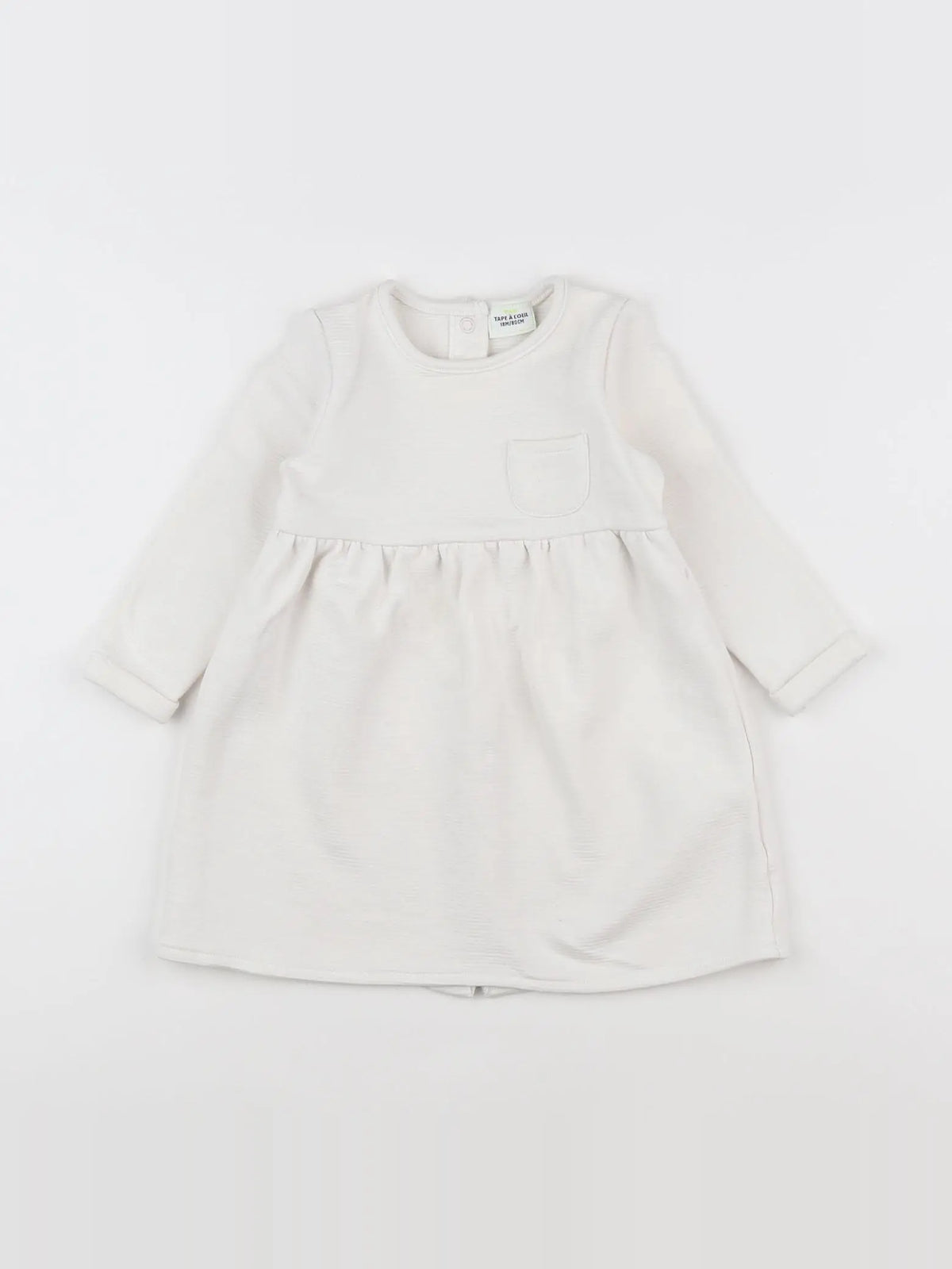 Tape à l'oeil - robe blanc - 18 mois