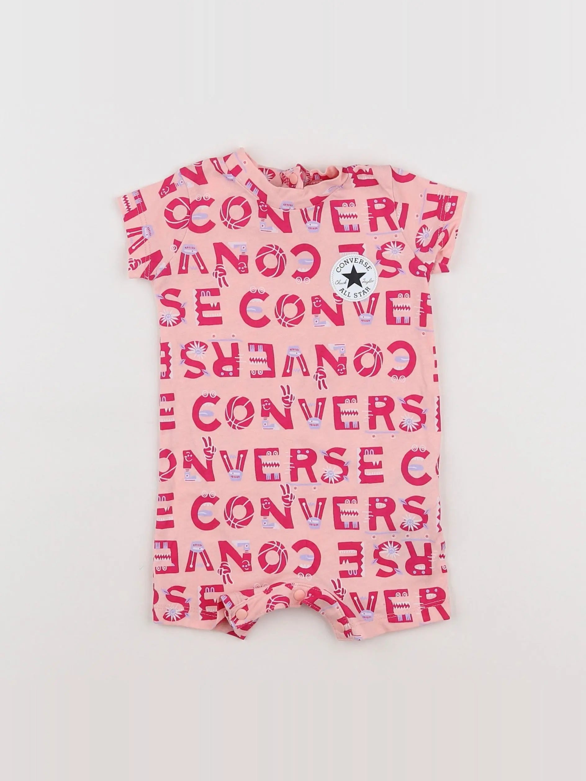Converse - combinaison rose - 3 mois