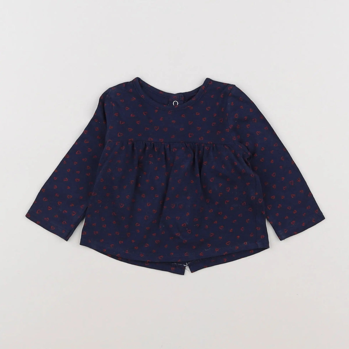 Vertbaudet - tee-shirt bleu, rouge - 3 mois