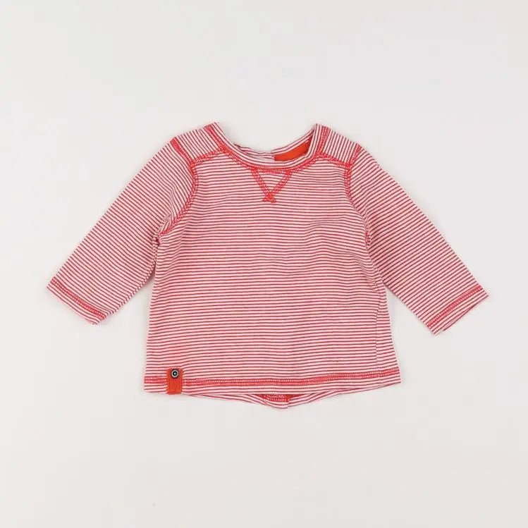 Vertbaudet - tee-shirt rouge - 3 mois