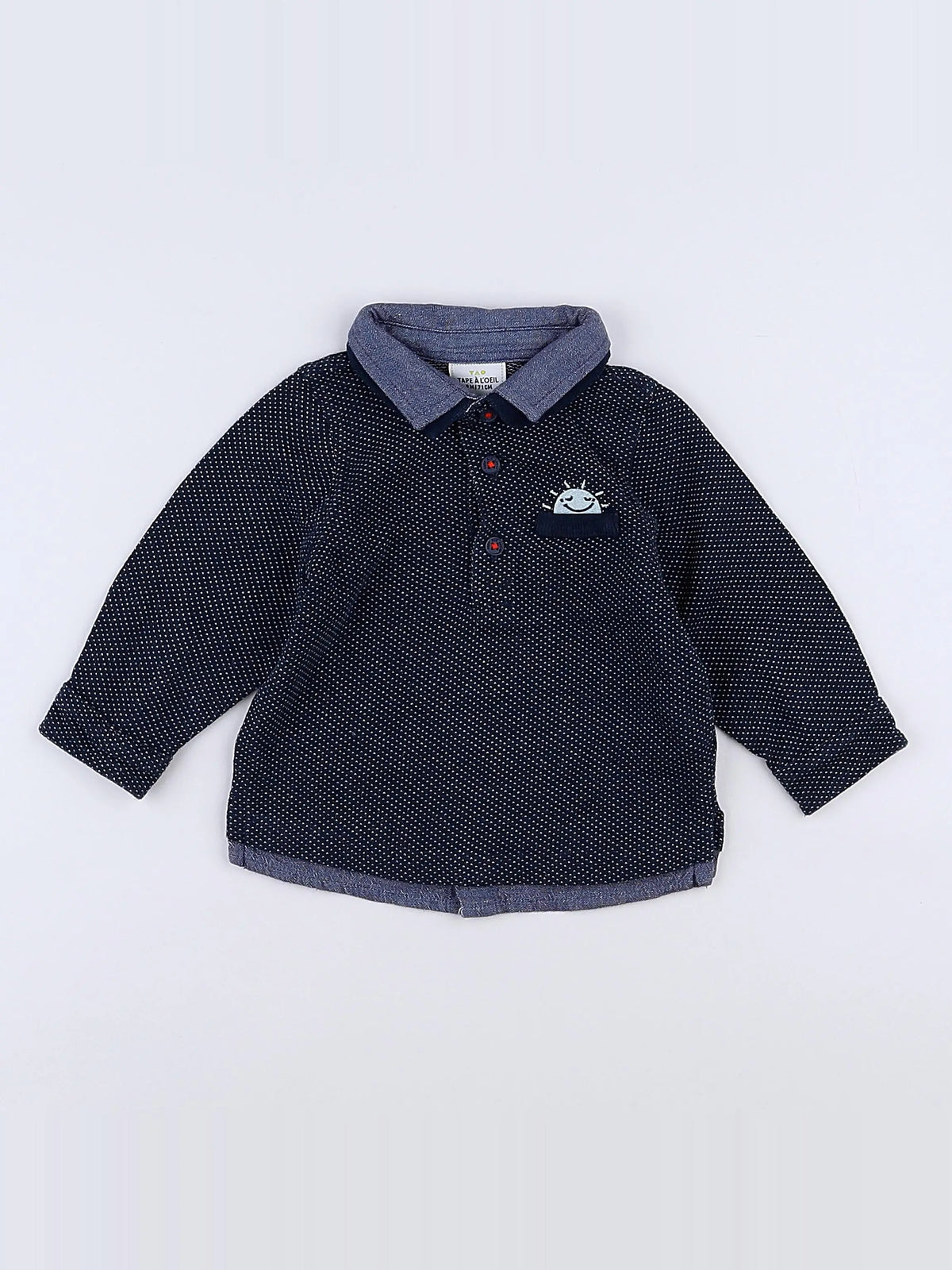 Tape à l'oeil - chemise bleu - 9 mois