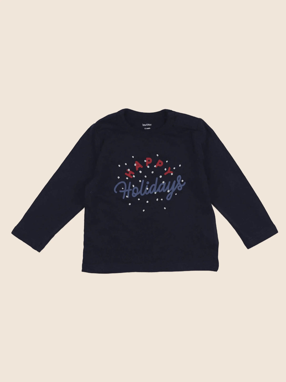 Boutchou - tee-shirt bleu - 12 mois