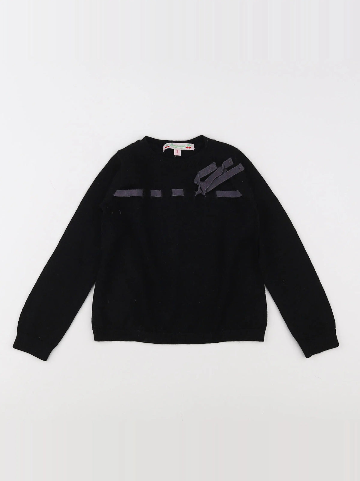 Bonpoint - pull noir - 3 mois