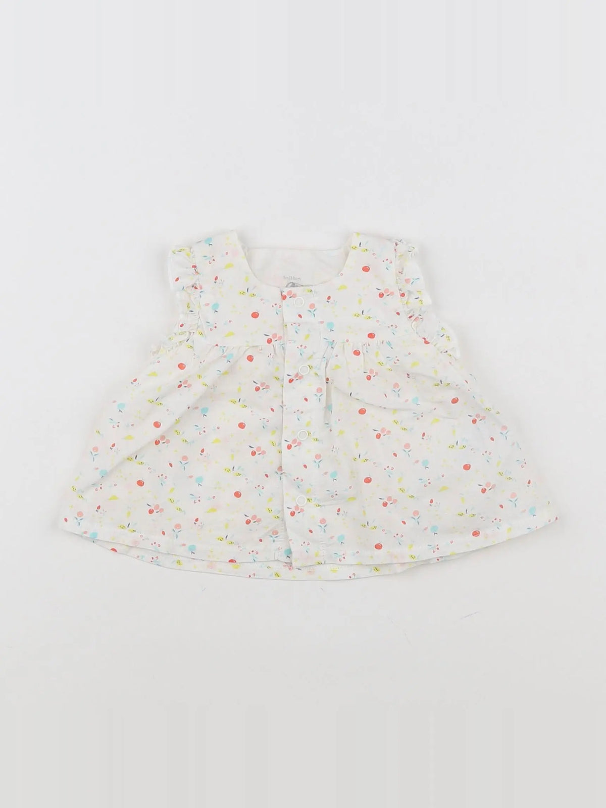 Petit Bateau - blouse blanc - 3 mois