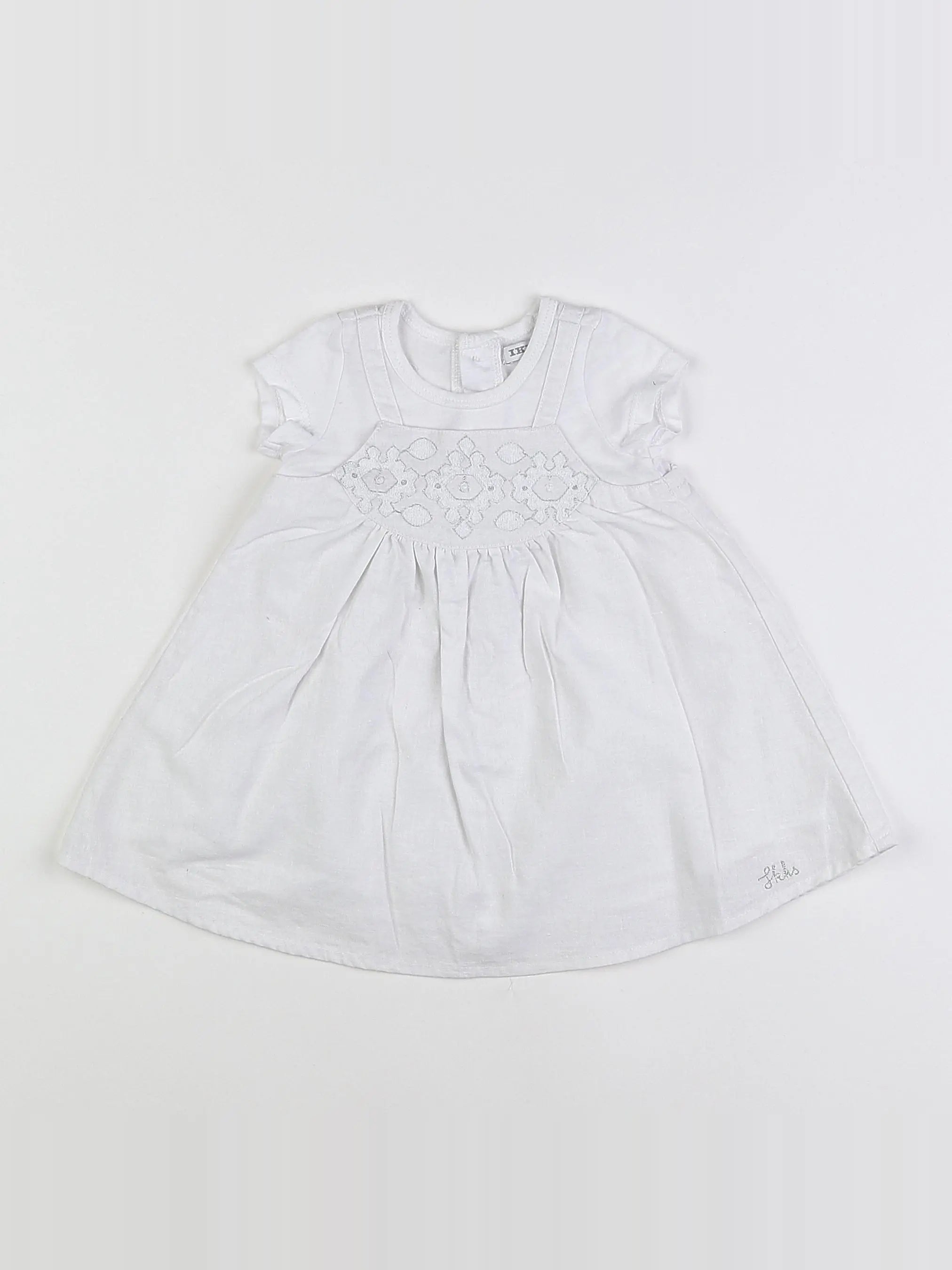 IKKS - robe blanc - 3 mois