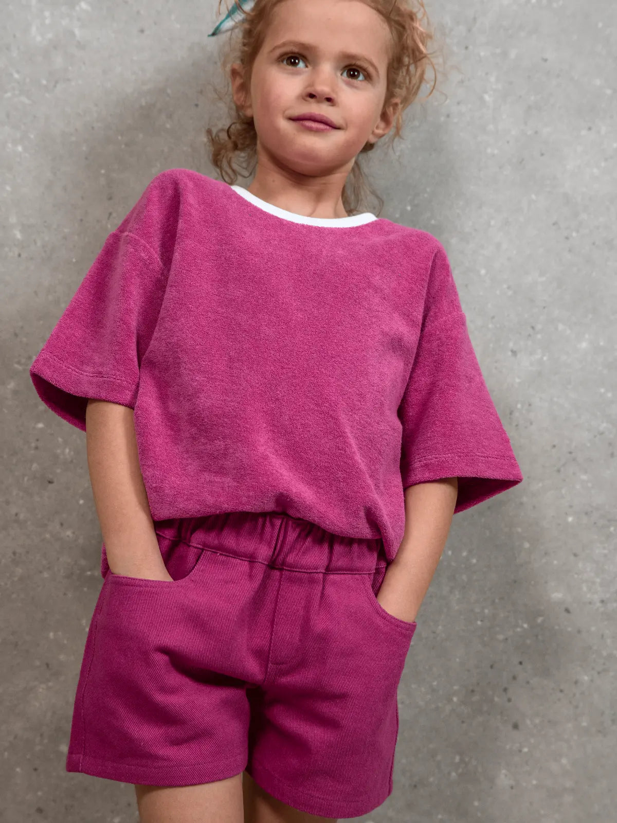 Le Tee-shirt éponge Fushia