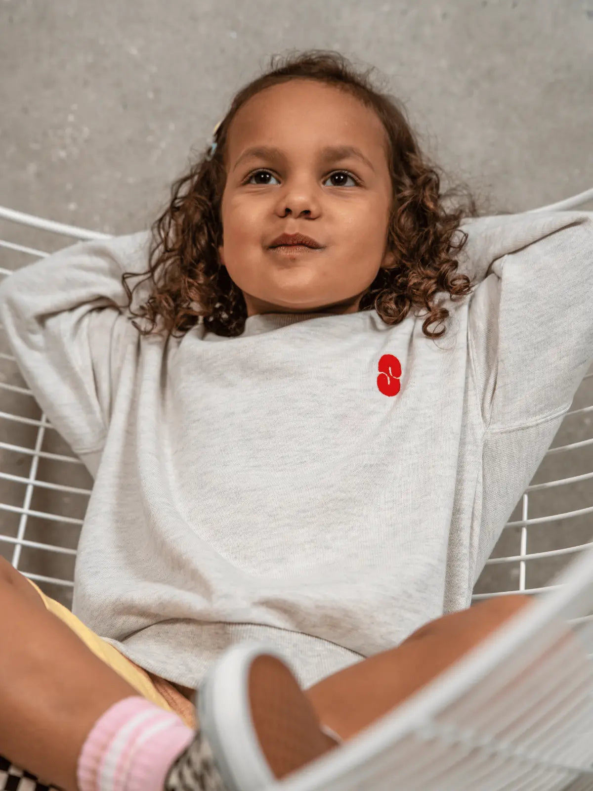 Le Sweat-shirt Gris chiné