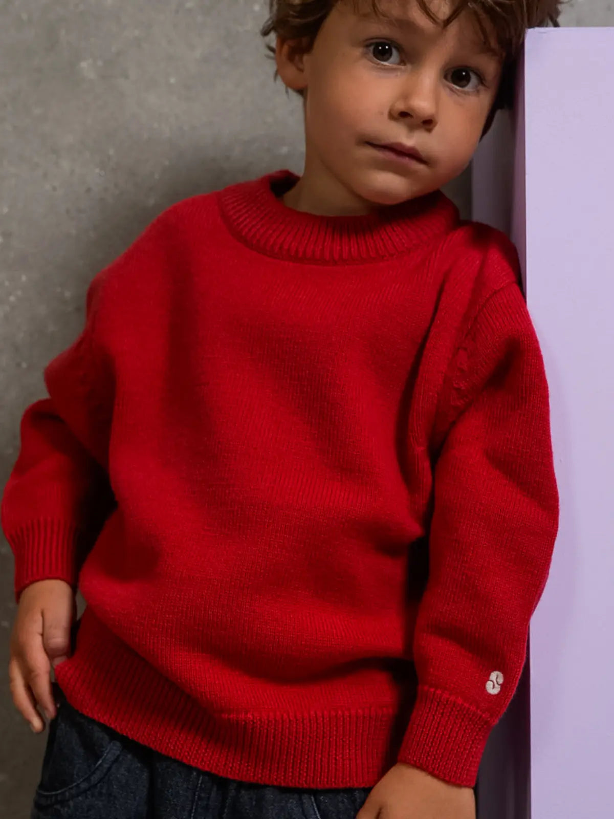 Le pull 100% laine Rouge coquelicot