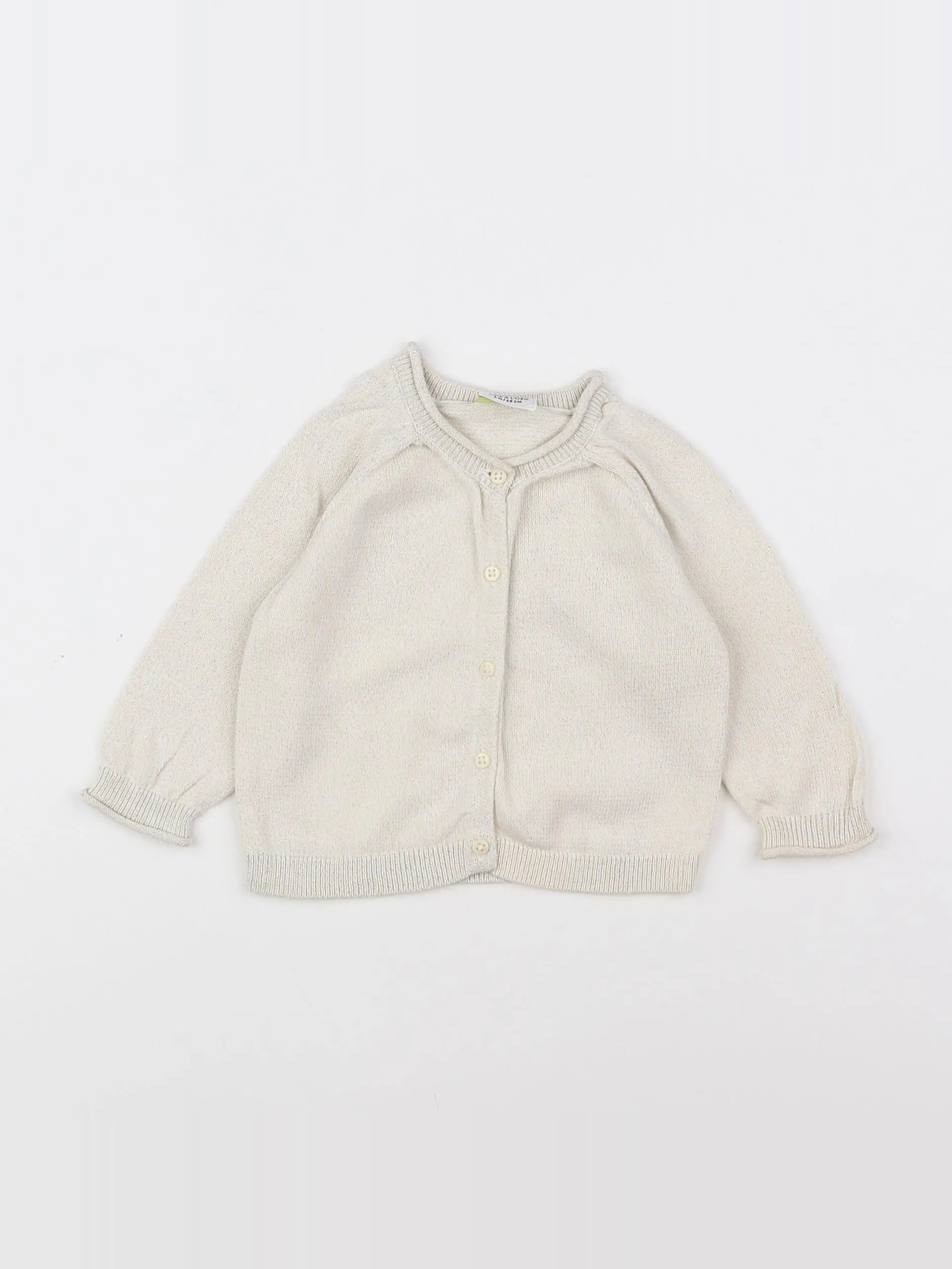 Tape à l'oeil - gilet blanc, or - 6 mois