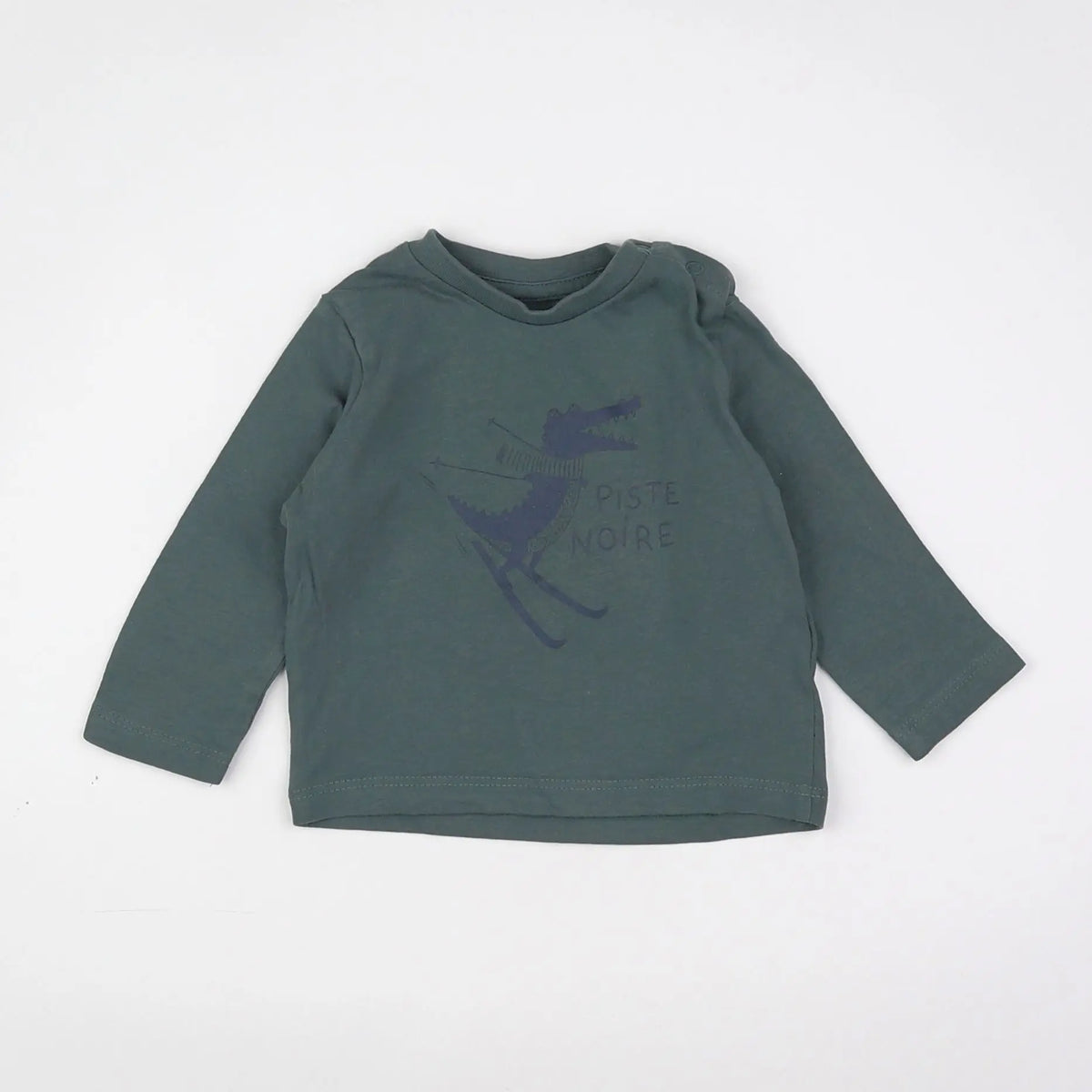 Vertbaudet - sweat vert - 3 mois